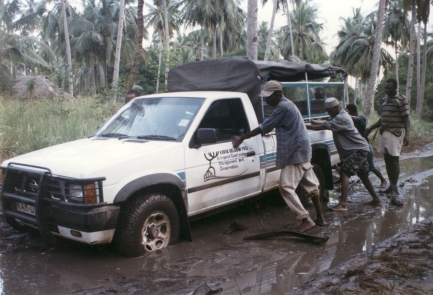 The car of the Kenya-Belgium Project